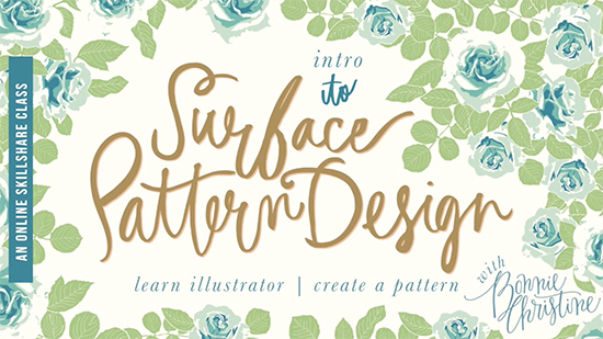 Surface Pattern design class on Skillshare Cover Image