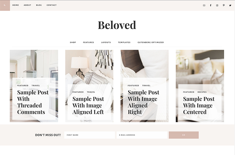 feminine woocommerce themes