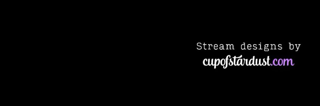 Banner for streaming assets like overlays, channel point icons, and more for download.